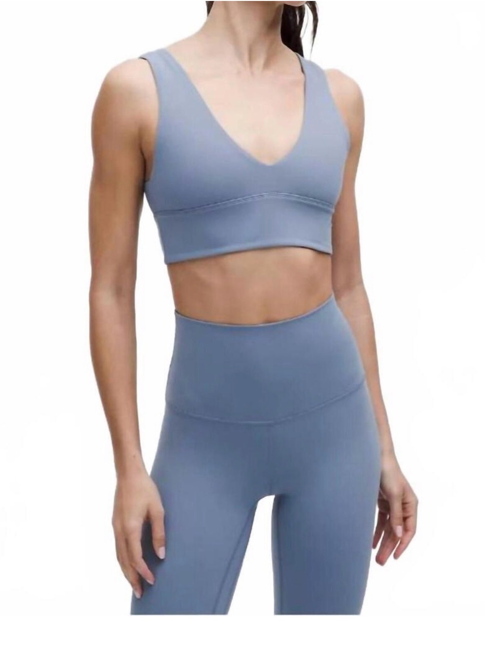 lululemon Align V-Neck Bra A/B Cup - Denim Blue